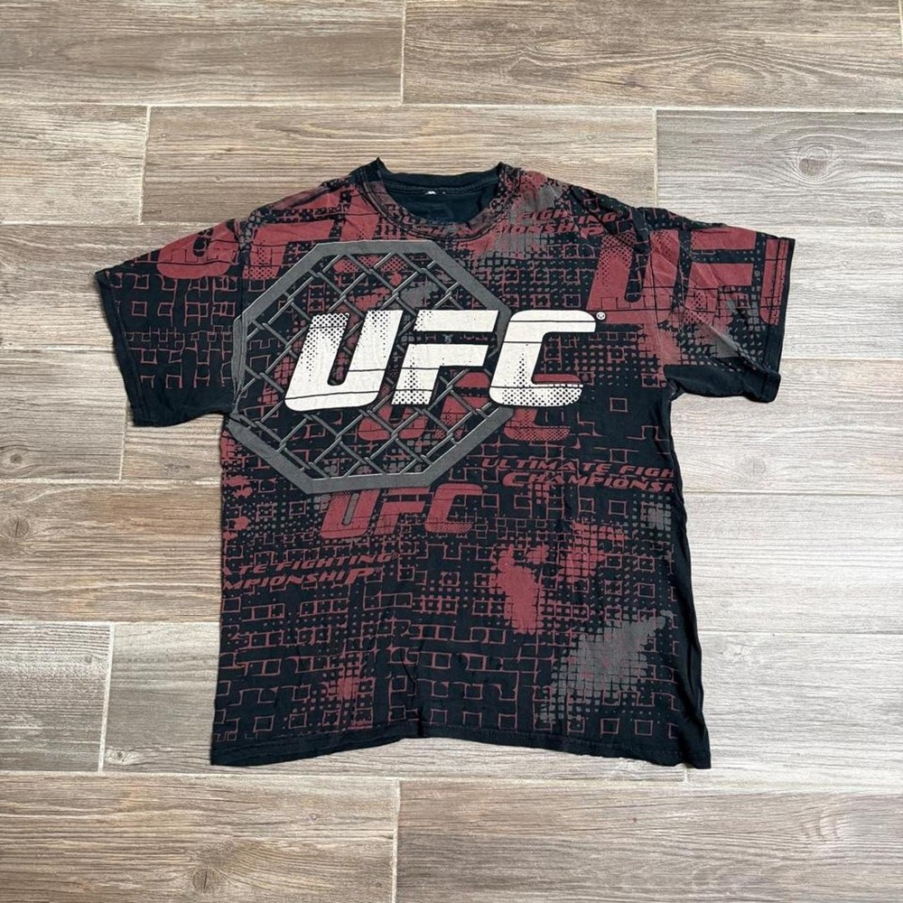 Y2K UFC MMA T-Shirt all over print size M